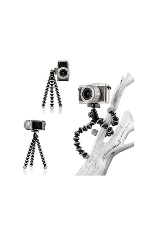Gopro Uyumlu 26 Cm Gorilla Ahtapot Tripod + Pratik Telefon Tutucu