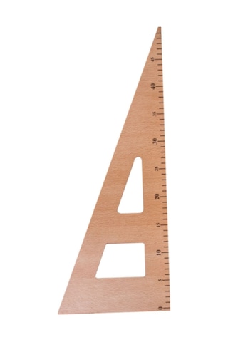 Üçgen Riga Cetvel 45 Cm Çok Renkli