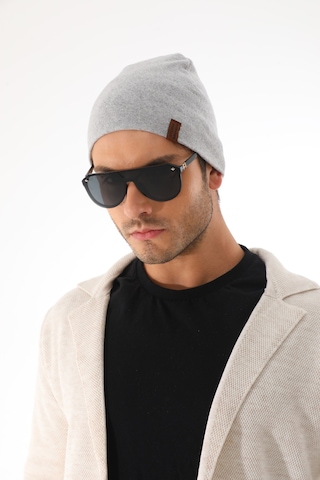 Erkek Penye Gri Bere Gri