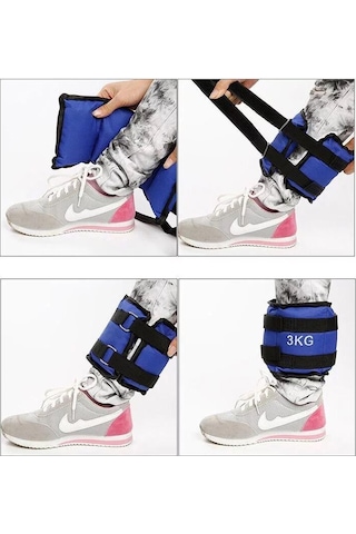 El Ayak Ağırlığı Kum Torbası 1 KG Mavi