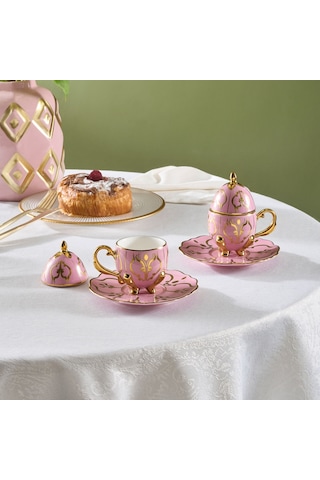 Karaca Faberge Egg 2 Kişilik Kahve Fincanı Pembe 90 Ml Pembe