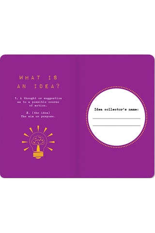 Idea Collector 13x21cm 80 Yaprak Lastikli Planner Planlayıcı Çizgili Mor Not Defteri 60 Gram