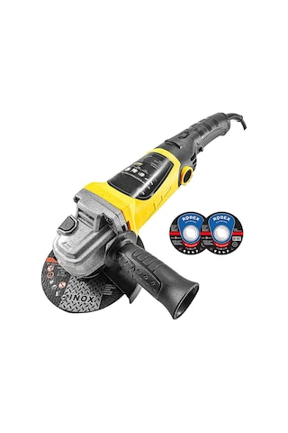 Devir Ayarlı Avuç Içi Spiral Taşlama Makinası 2800w 115-125 Mm 2 Adet İnox Disk Hediyeli.