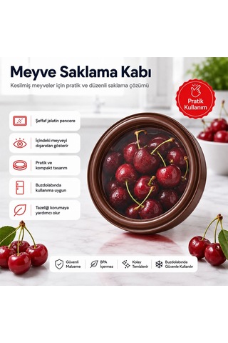 Sunup Sn-38872 Sebze Meyve Saklama Kabı Kahverengi Diğer