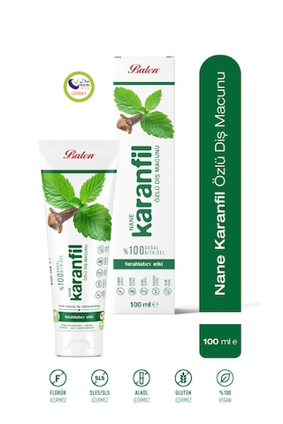 Balendoğal Nane & Karanfil Özlü Diş Macunu 100 Ml Beyazlatma