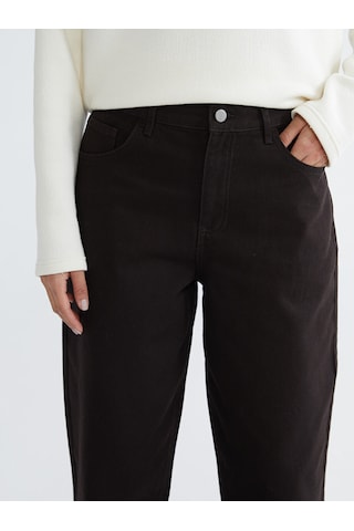Lcw Modest Kahverengi Barrel Fit Kadın Jean Pantolon