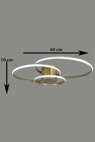 Sole Eskitme Renk Salon - Mutfak - Hol Beyaz Led 3 Lü Avize Eskitme