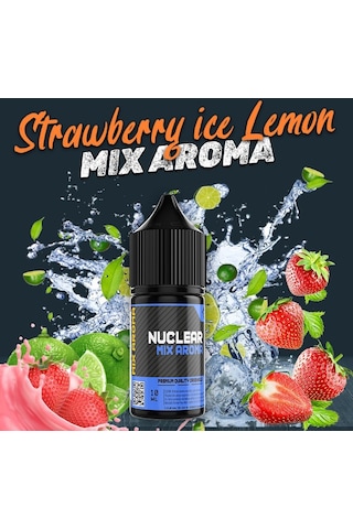 Nuclear Mix Aroma Strawberry İce Lemon Gıda Aroması 10 ML