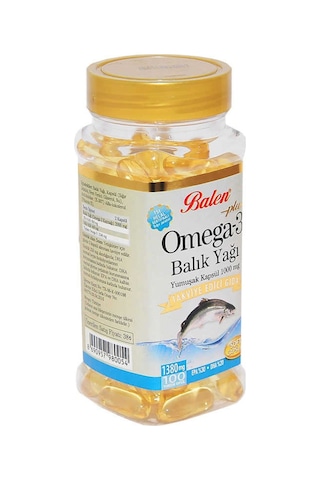 Balen Plus+ Omega-3 Balık Yağı Yumuşak 100 Kapsül 1380 MG