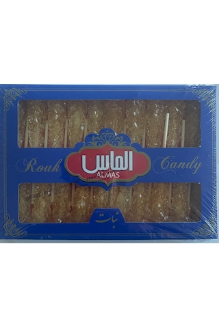 Almas Nöbet Şekeri Safranlı Nabat Akide Şekeri 20 Adet Çubuklu