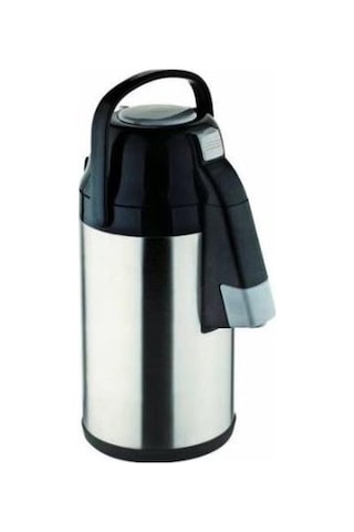 Cooker Ckr2007 Pompalı 2,5 Litre Çelik Termos Siyah
