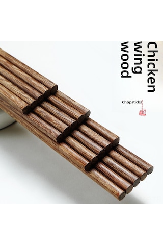 Mufunye Aile İçin Sert Ahşap Pratik Kullanimlı 10 Çiftlü Doğal, Boya Ve Mumksız, Yüksek Sicaklığa Dayanıklı Ahşap Çubuk Şarap Çubuğu Diğer