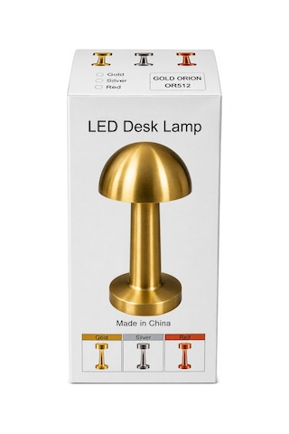 Şarj Edilebilir Dokunmatik Led Mantar Masa Lambası Çok Renkli