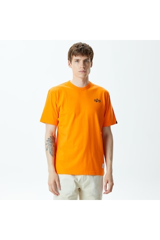 Alpha Industrıes Alpha Industries Alpha Stencil Unisex Turuncu T-shirt