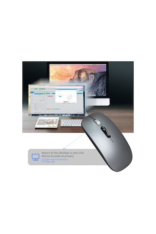 Monyee M103 Sessiz Tasarım, 3 Dpı Ayarlı, 500mah Pil İle Taşınabilir Kablosuz Fare Lazer