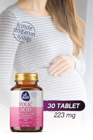 Folık Asıt L-metılfolat, B6, B12, İyot Ve D3 30 Tablet