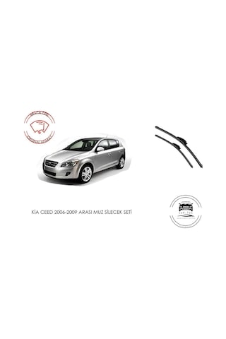 Kia Ceed Ön Cam Muz Silecek Seti 1.6 Motor Araca Özel Aparat 2006-2009 Arası