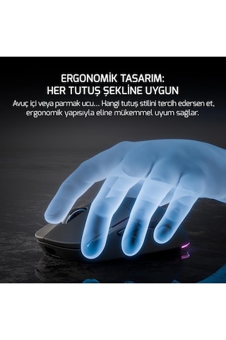 Gamepower Fenix 3 Modlu Gaming Rgb Oyuncu Mouse 24.000dpı Siyah Fenix