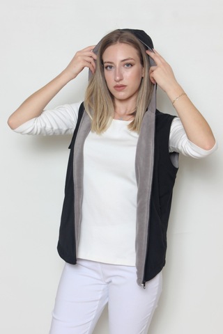 Cottoncool Kadın Içi Polar Yelek Siyah