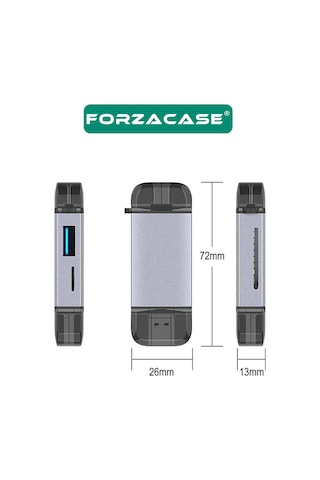 Usb 3.0 Type C Micro Usb Kart Okuyucu 3in1 Usb Otg Sd/tf - Fc447