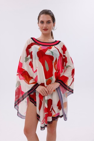 Tarzını Seç Kısa Kimono Pareo - Tesettür Pareo - Kemer Model 180x135 Cm Çok Renkli