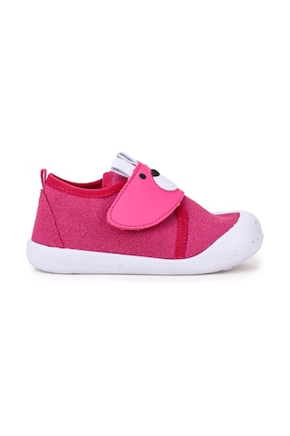 Kiko Kids Winni Cırtlı Kız Bebek İlk Adım Panduf Ayakkabı Fuşya