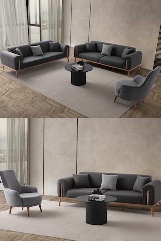 Riva 3+3+1+1  Koltuk Takımı Antrasit