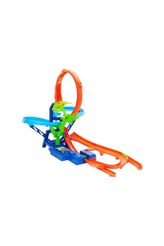 Hot Wheels Akrobasi Pistleri™ Havada Çarpışma Oyun Seti, Oyuncak Araba, Motorlu Hızlandırıcı Jfd12