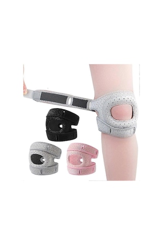 Patellar Tendon İçin Sabitleyicili Dizlik, Erkekler, Kadınlar, Yaralanmalar, Koşu, Spor Ve Fitness İçin Ayarlanabilir Diz Destekli Sıkıştırma Kayışı Gri Sm