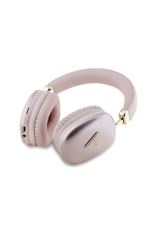Guess Lisanslı Pu Metal Üçgen Logolu Bluetooth 5.3 Kulak Üstü Kulaklık