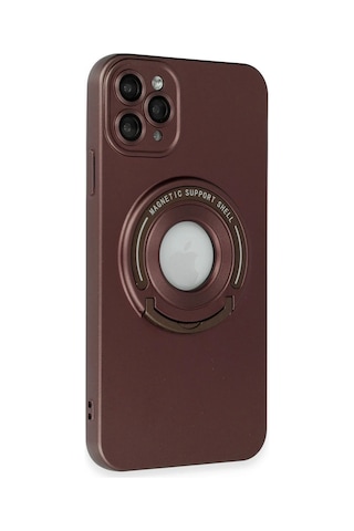 Cosmotex Newface Apple, Uyumlu iPhone 12 Pro Kılıf Lukka Magneticsafe Kapak - Kahverengi