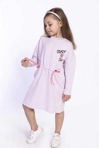 Toontoy Kız Çocuk Nakışlı Elbise Siyah