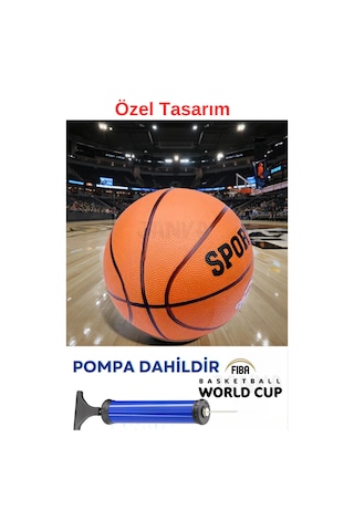 7 Numara Basketbol Topu,basket Topu Ve Pompa Şişirme Iğnesi