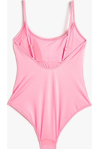 Koton Basic Mayo Askılı U Yaka Kaplı Pembe 4sak20064mm Pembe