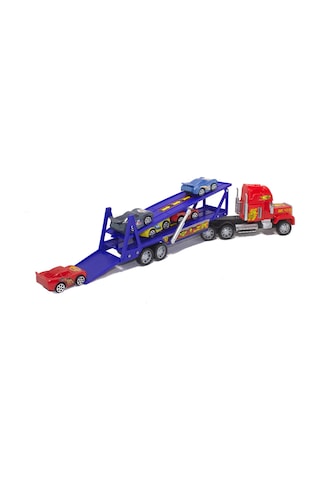 Oyuncak Taşıyıcı Tır 48 Cm 2 Katlı 5 Adet Mini Araba