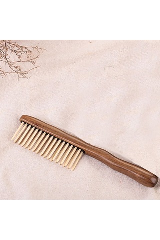 Xurunkeji Doğal Sandal Ağacı Saç Tarağı El Yapımı Ahşap Tarak Saç Açıcı Geniş Dişli Tarak Yeni Tasarım