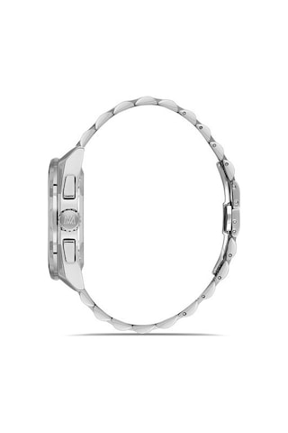 Momentus Sm340s-04ss Tüm Fonksiyonları Aktif Safir Camlı Çelik Kordonlu 5 Atm Suya Dayanıklı Metalik Renk Erkek Kol Saati Metalik