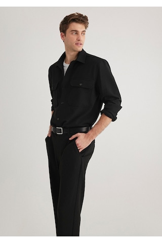 Mavi Siyah Gömlek Regular Fit / Normal Kesim 0211395-900 Siyah
