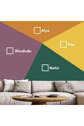 Bi Boya Geometrik Duvar Boyama Set 10 - 1 L