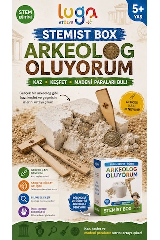 Stemist Box: Arkeolog Oluyorum Ahşap
