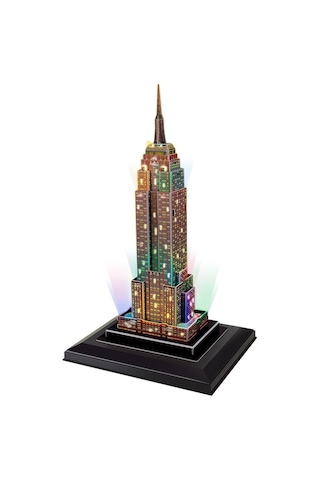 Cubic Fun 3D 38 Parça Puzzle Empire State Binası Abd Led Işıklı
