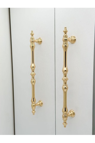 Şehzade Altın Mobilya Dolap Mutfak Çekmece Kulpu 128 Mm 12.8 Cm 10 Adet