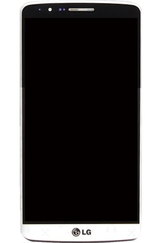 LG Uyumlu G3 Lcd Ekran Dokunmatik Beyaz Çıtalı