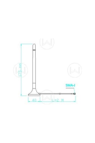 Antenna Home Ah2g.401 2.4ghz Mıknatıslı Sma Anten