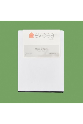 Evidea Soft Elegant Masa Örtüsü - Beyaz - 140x200 Cm Beyaz