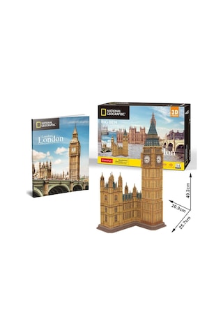 DS0992 Cubic Fun National Geographic Serisi Big Ben 94 parça / 3 Boyutlu Puzzle