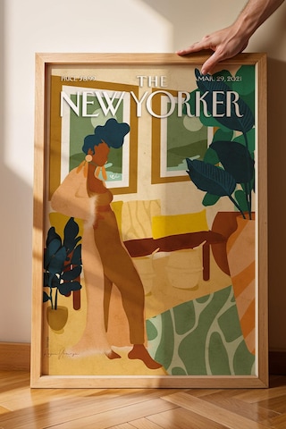 The New Yorker Çerçeveli Tablo March 29 2021 - House Style Ev Tarzı Tablosu