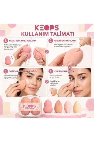 Lexroo Makyaj Sünger Seti 4 Lü 39975267