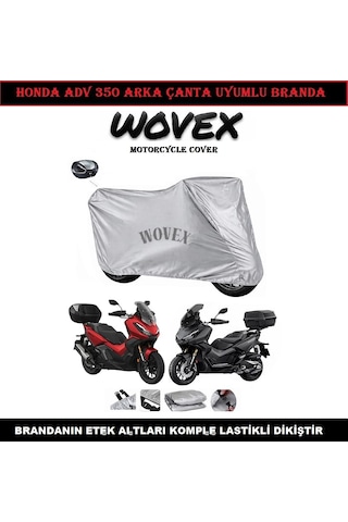 Honda İle Uyumlu Adv 350 Motosiklet Brandası Arka Çanta Uyumlu Su Geçirmez Uv Korumalı Branda,örtü,renk,gri Genel