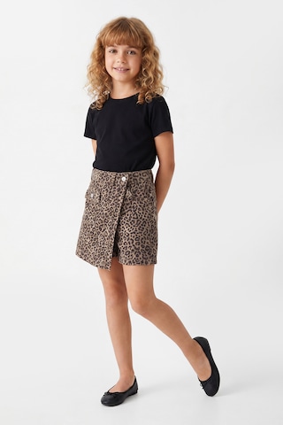Joy Kids Kız Çocuk Leopar Desen %100 Pamuk Şort Etek 8-11yaş
